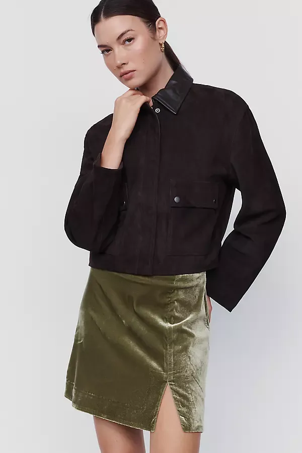 Gemma Velvet Mini Skirt