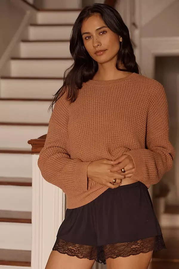 Recycled Crew Neck Sweater by Eberjey