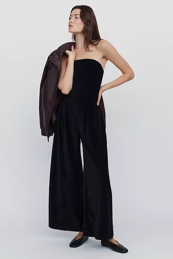 Tobie Velvet Jumpsuit by Exquise