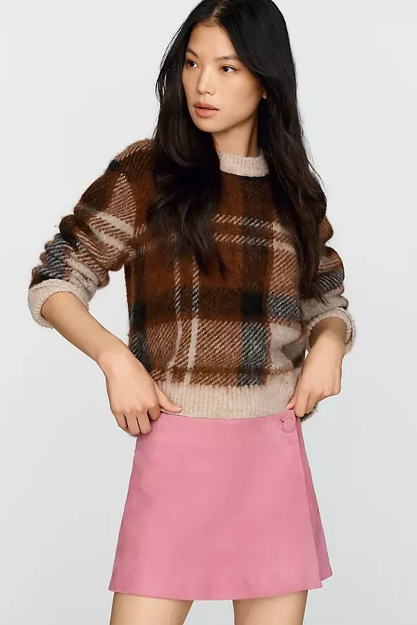 Suede Skort