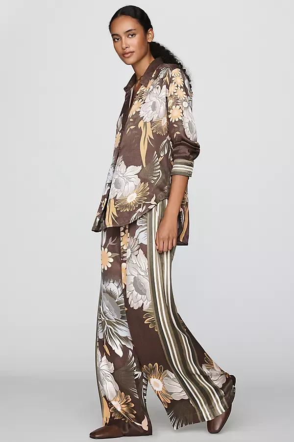 Imara Satin Wide-Leg Pants by Conditions Apply