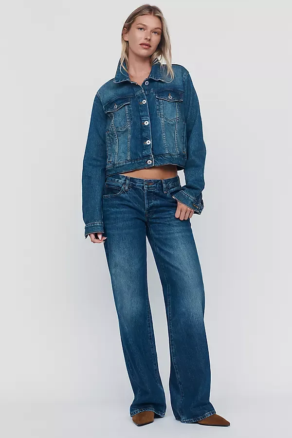 The Gray Low-Rise Wide-Leg Jeans