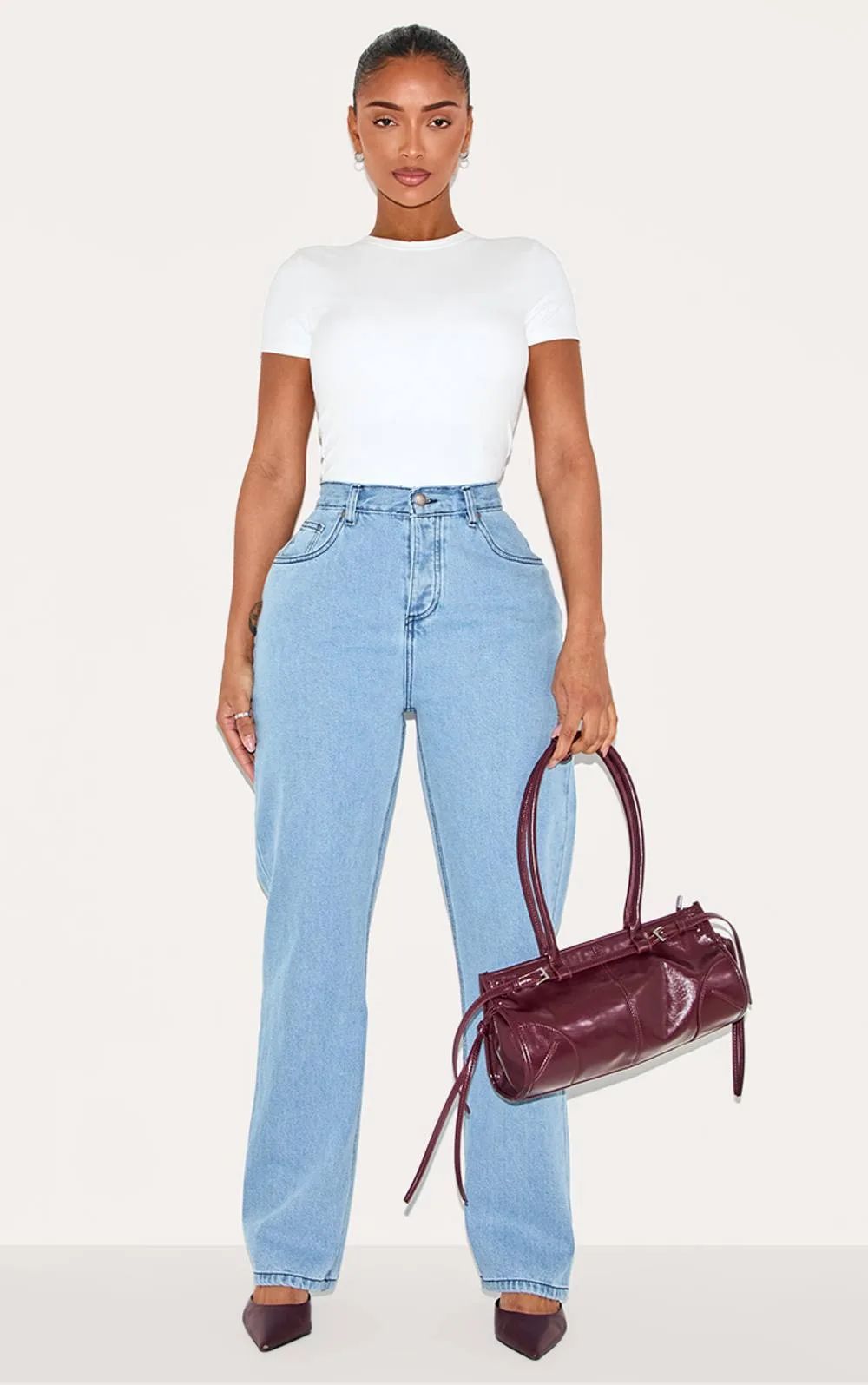 Denim Wide Leg Jeans