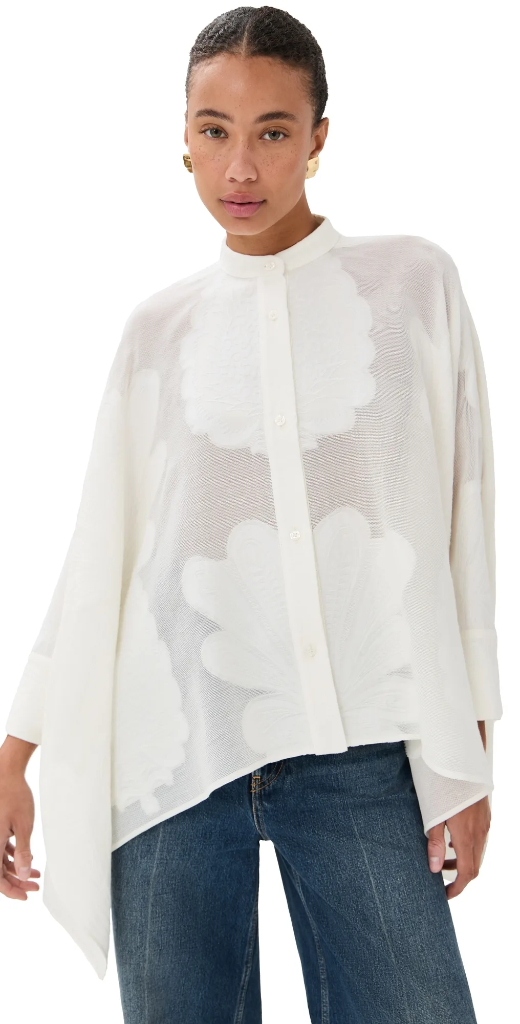 Foulard Shirt Pineapple Lace by La Doublej