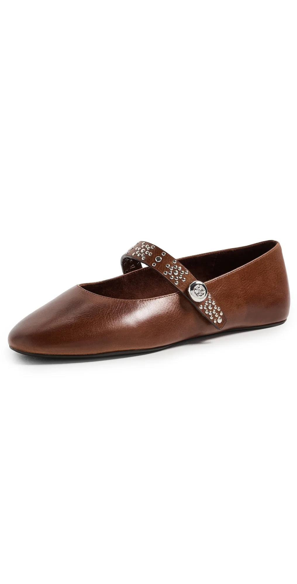 Romy Stud Mary Jane Flats by Tory Burch