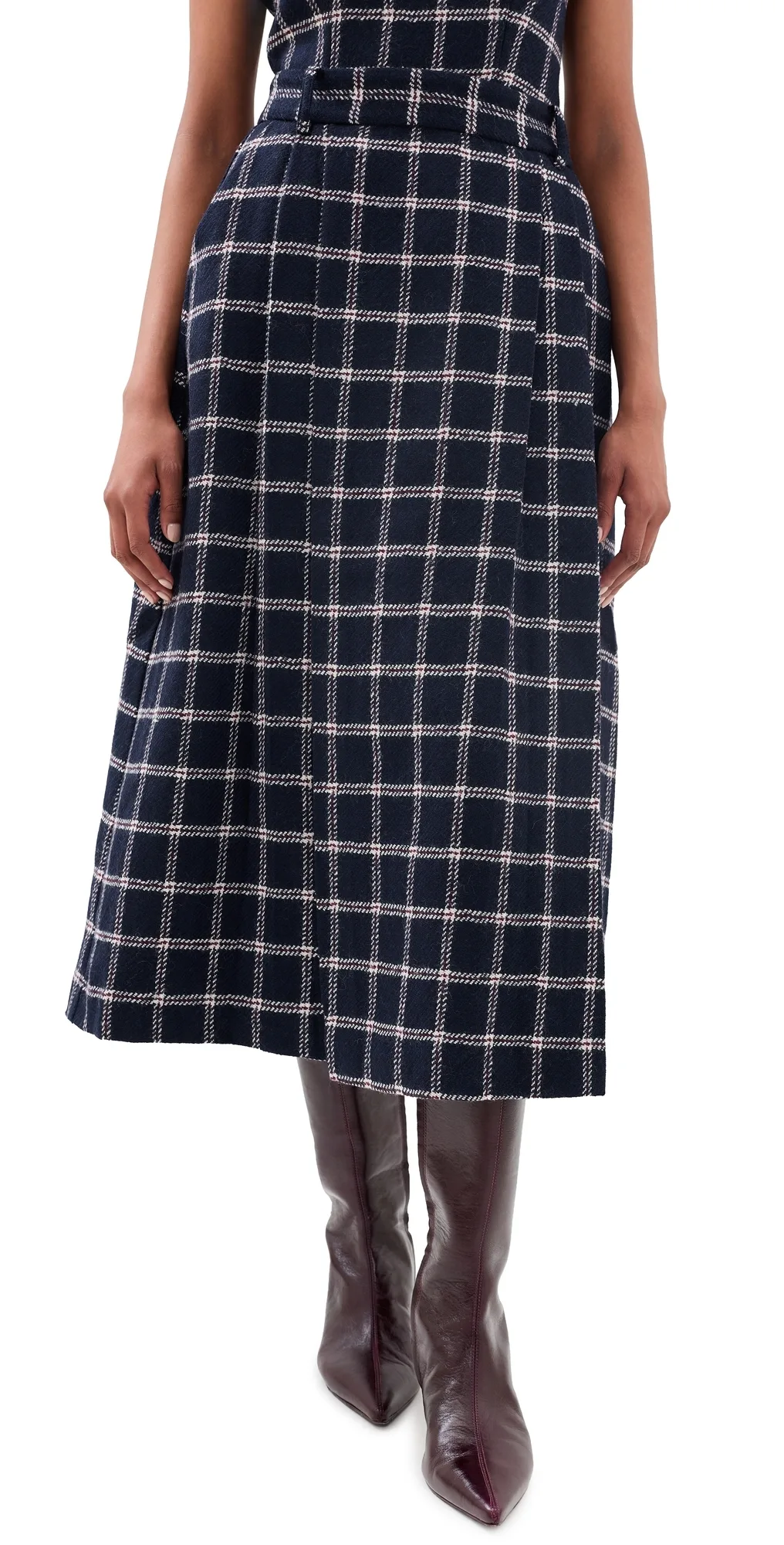 Queenby Skirt St Andrews Check by Hunter