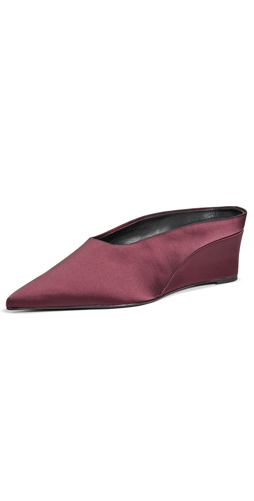 Satin Pointed Gala Wedges by SIMONMILLER