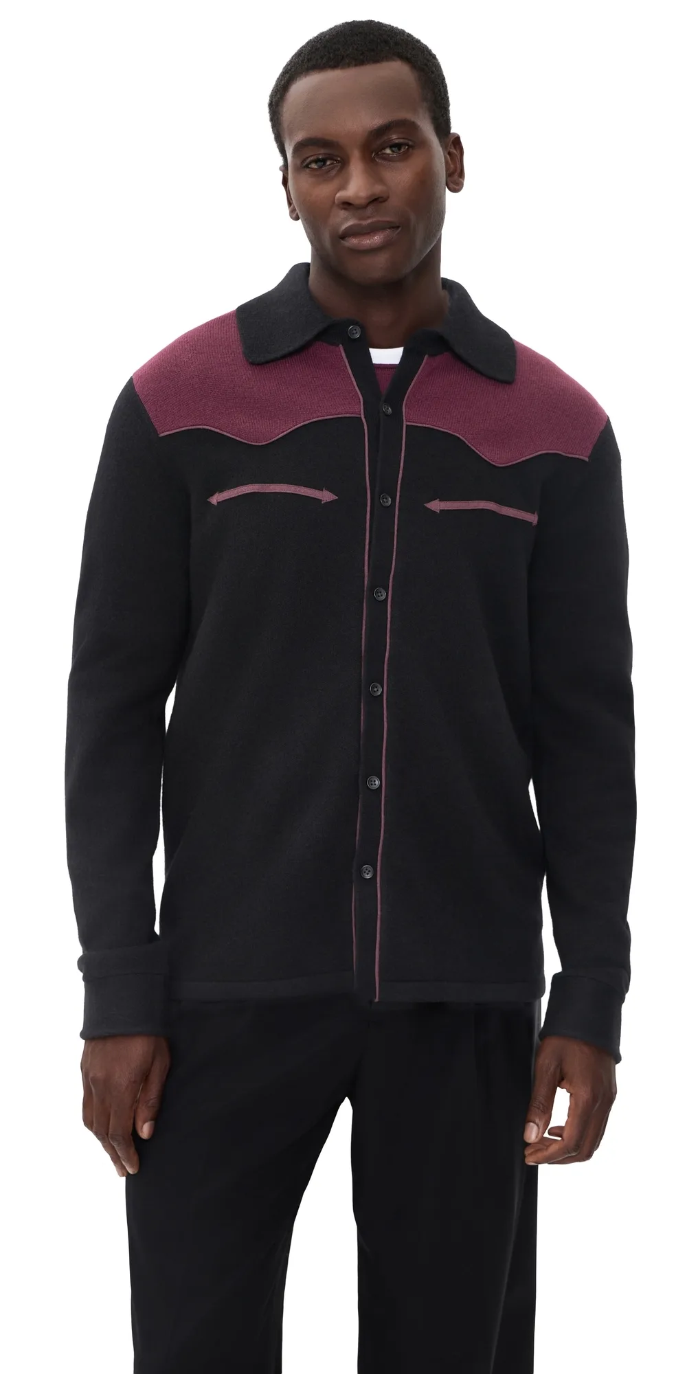 Western Button Up! Cashmere Shirt by Guest in Residence