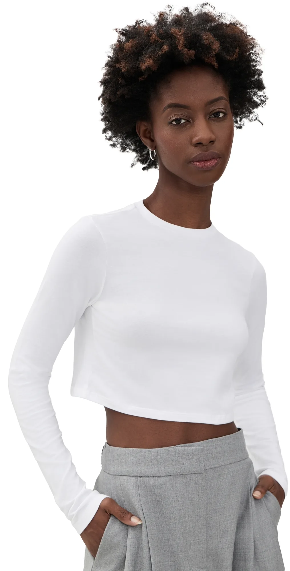 The Laura Long Sleeve Crop Top by Favorite Daughter