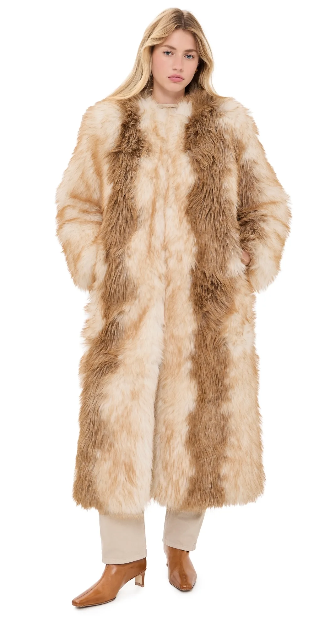 Solange Fox Maxi Coat by Apparis