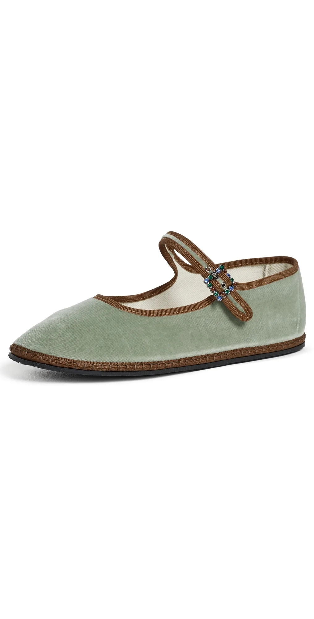 Velvet Mary Janes with Swarovski Buckle by ViBi VENEZiA