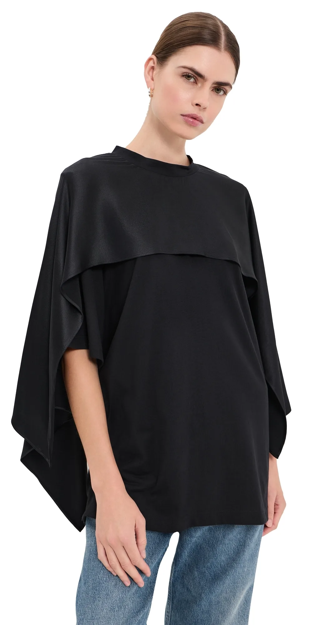 Disturb Crepe Satin T-Shirt by FRENKEN