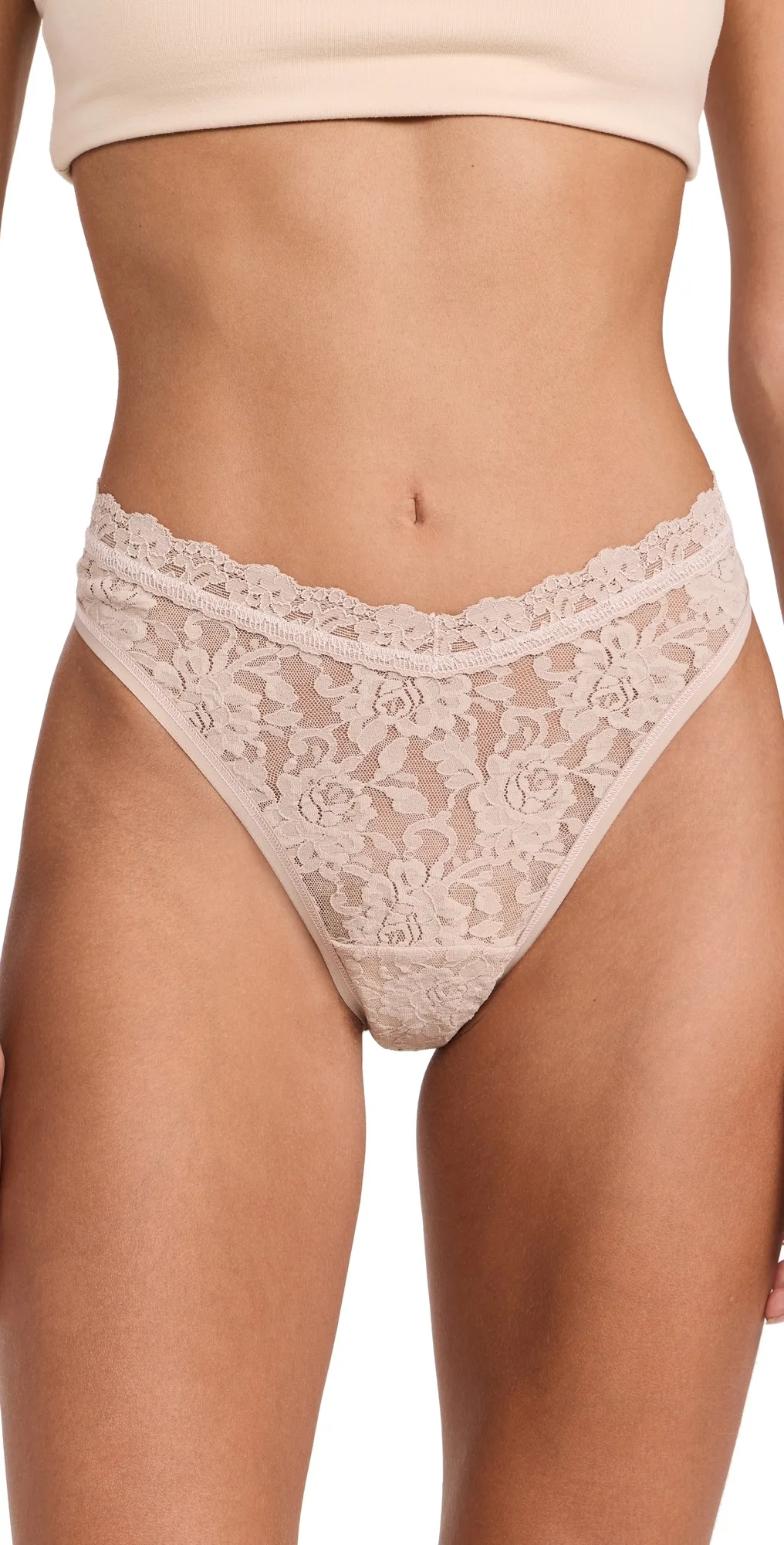 Signature Lace High Cut Thong by Hanky Panky