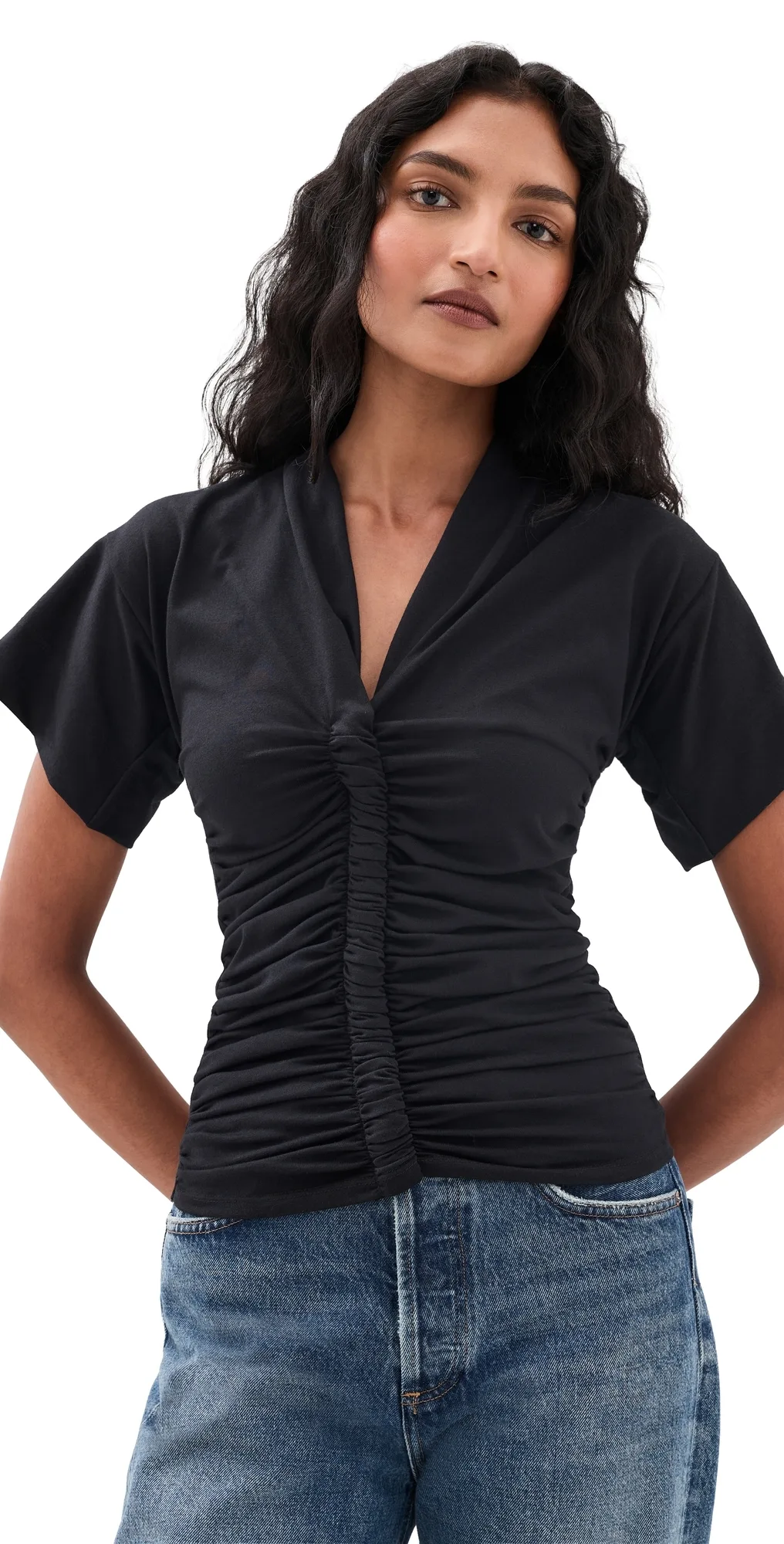 Penelope Twist Detail T-Shirt by The Line by K