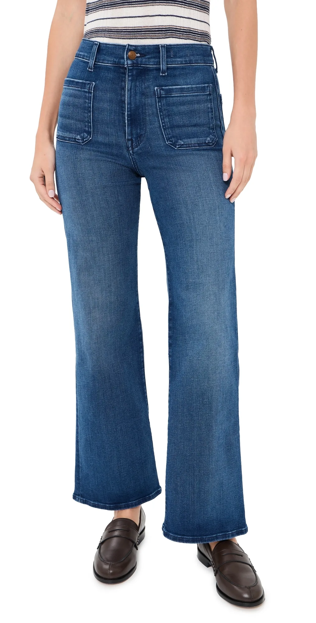 The Emmy Wide-Leg Jeans in Super Stretch Denim by Madewell