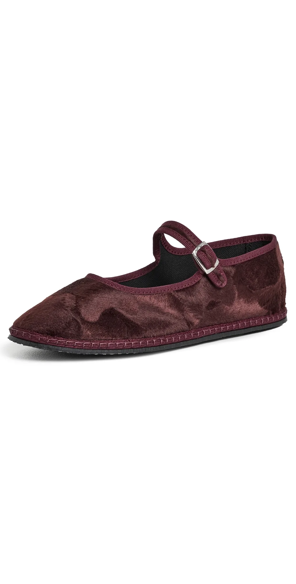 Faux Ponyhair Mary Jane Flats by ViBi VENEZiA
