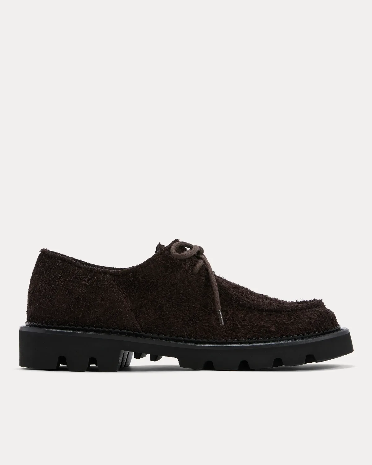 Collegium x Everlane Moc Toe Derby, Espresso Suede