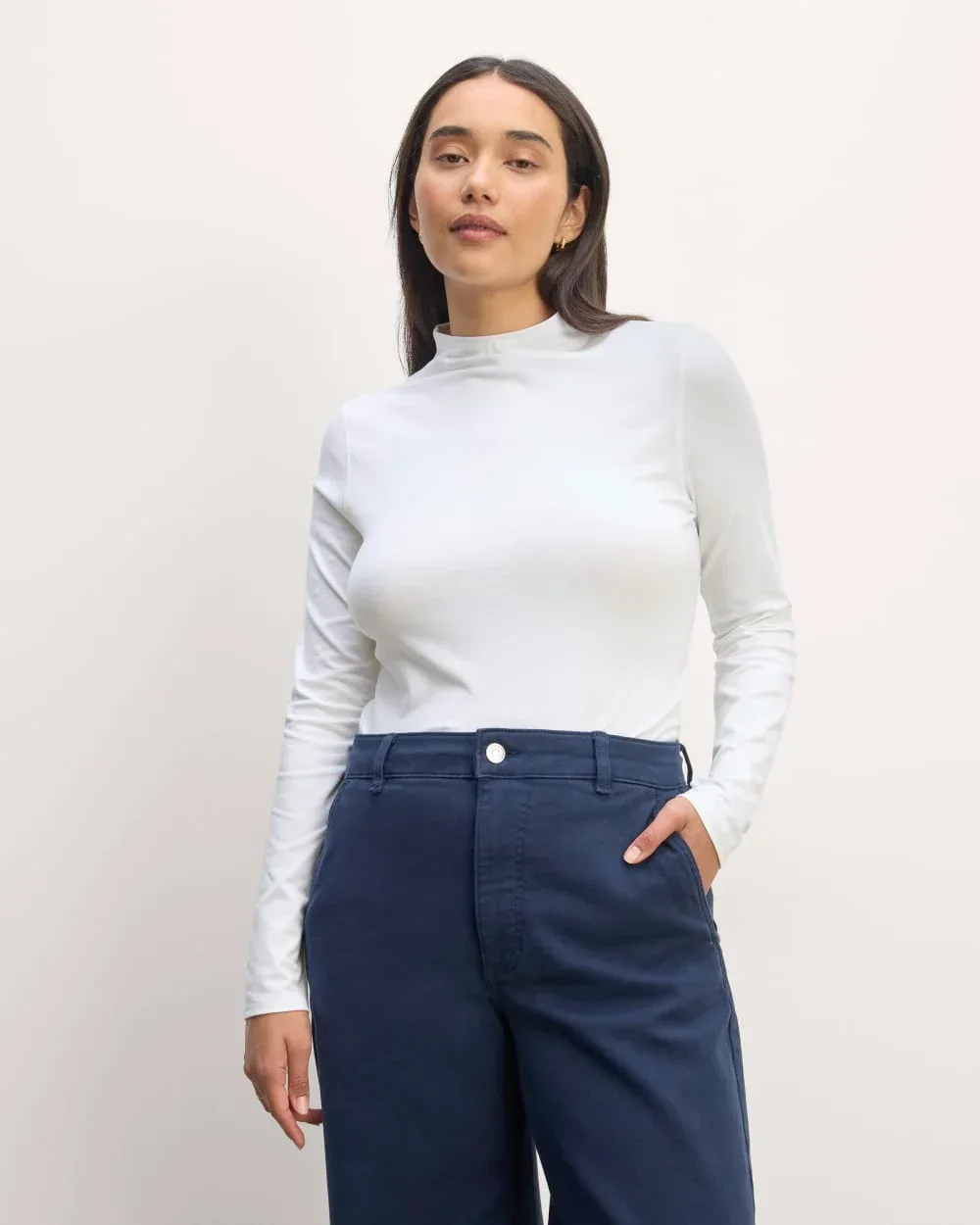Form Funnel-Neck Tshirt, Cotton by Everlane