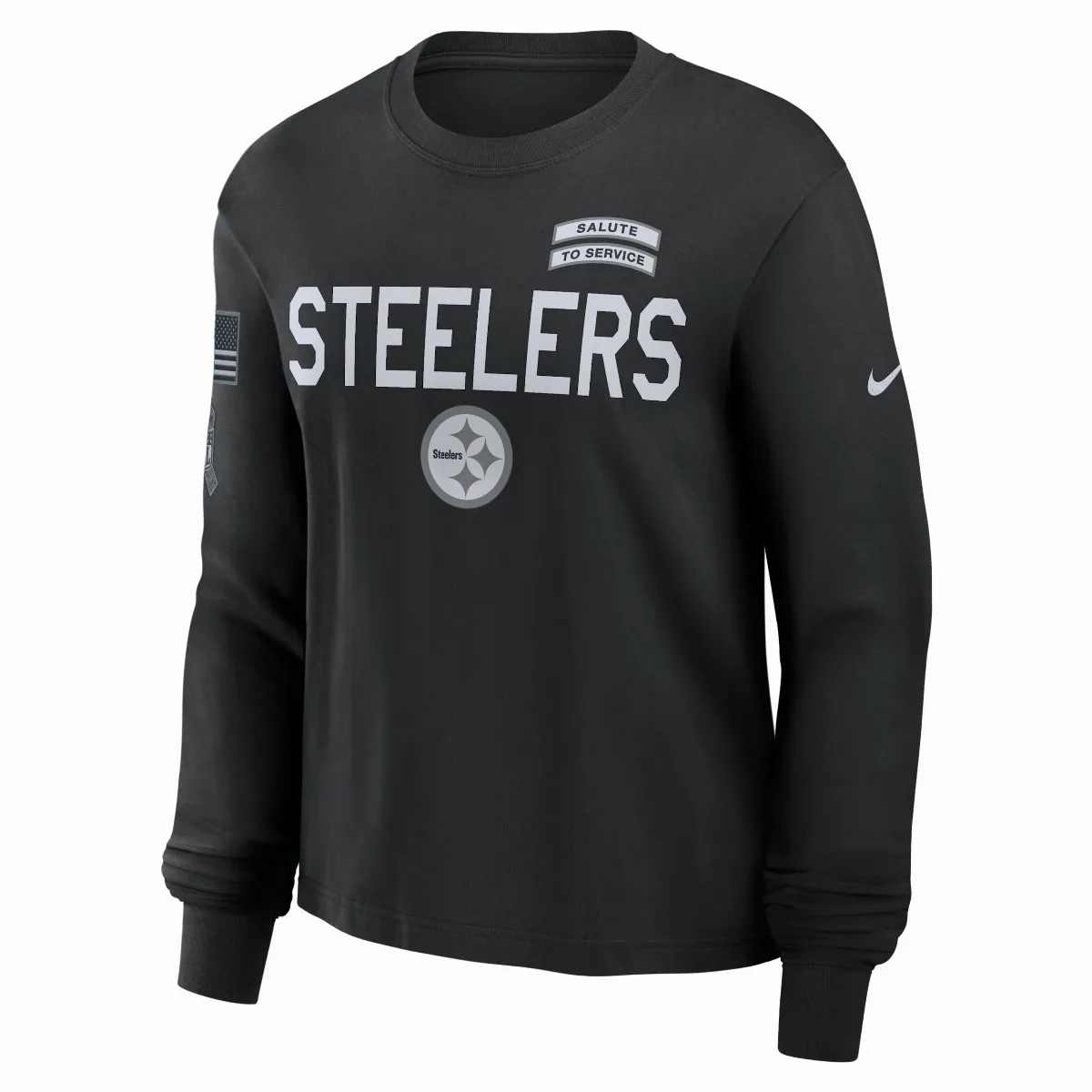 Pittsburgh Steelers Salute to Service Sideline Dri-FIT NFL Long-Sleeve T-Shirt by Nike