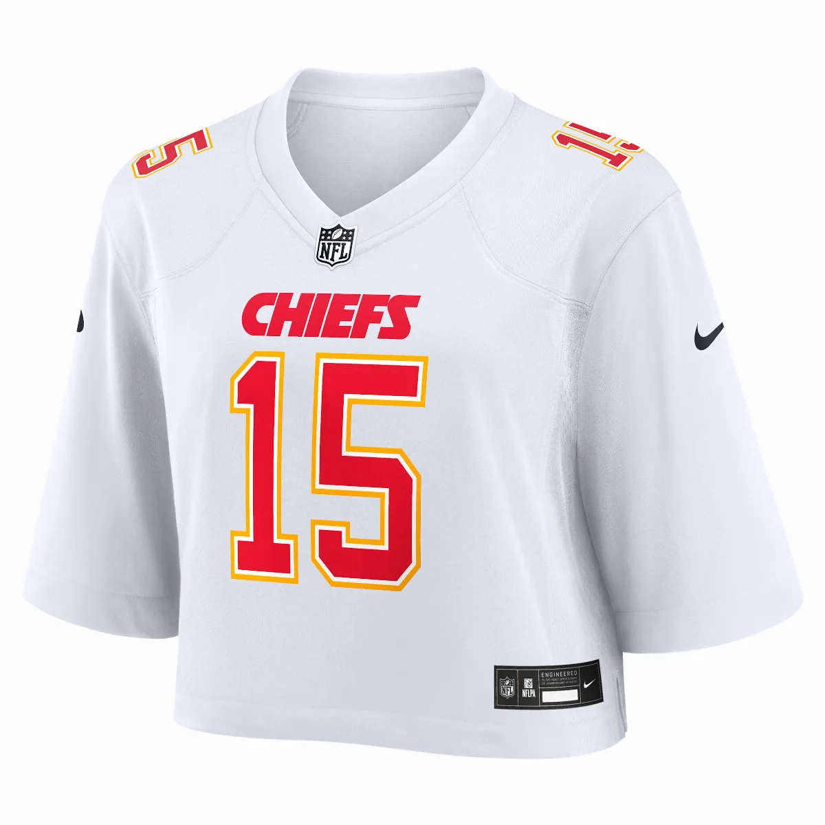 Patrick Mahomes Kansas City Chiefs NFL Cropped Tundra Game Jersey by Nike