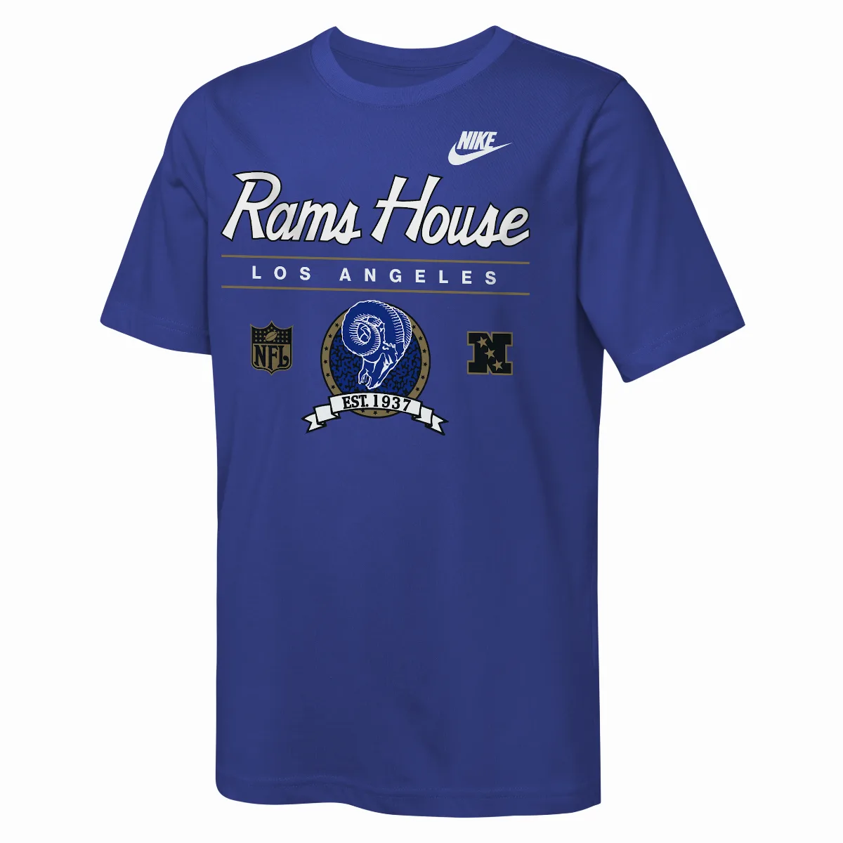 Los Angeles Rams Rewind Hometown Slub Dri-FIT NFL T-Shirt by Nike