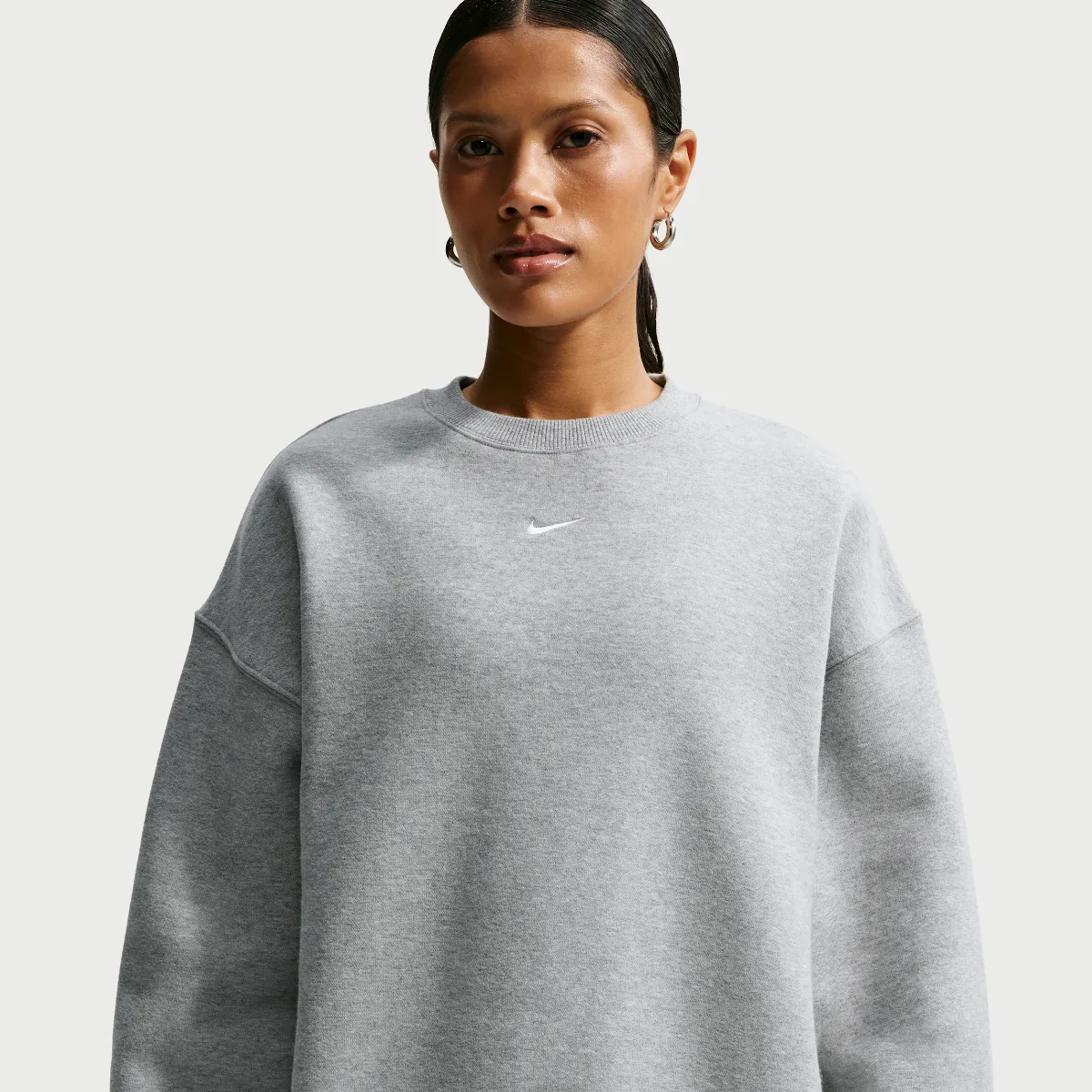 Studio Fleece Medium Weight Oversized Crew-Neck Sweatshirt