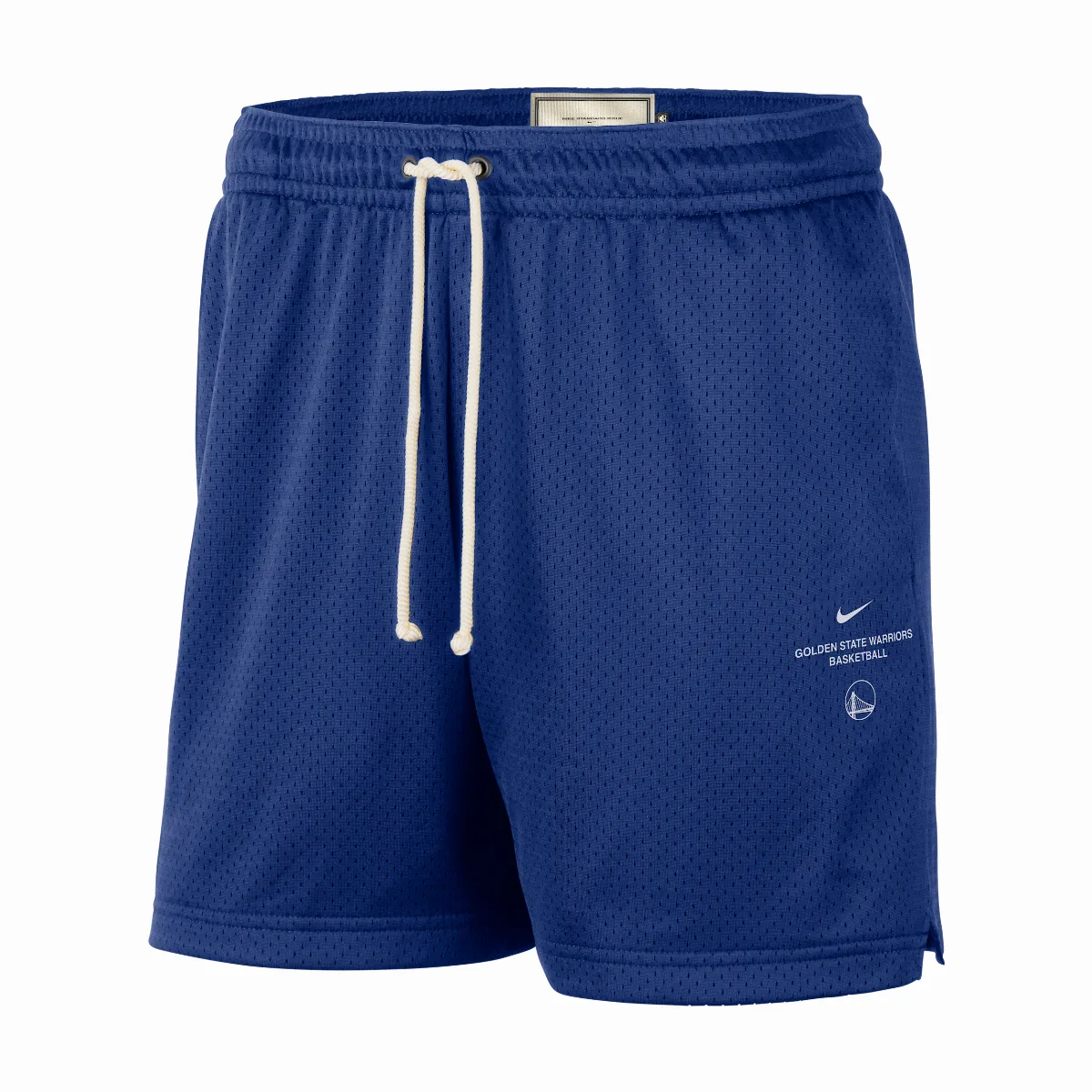 Golden State Warriors Standard Issue Dri-FIT 5 Basketball Mesh Shorts by Nike