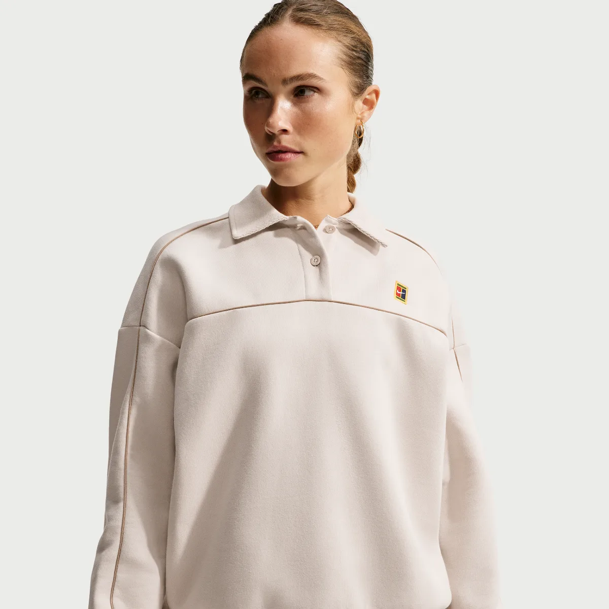 Nike Court Collection Long-Sleeve Fleece Tennis Top by Nike