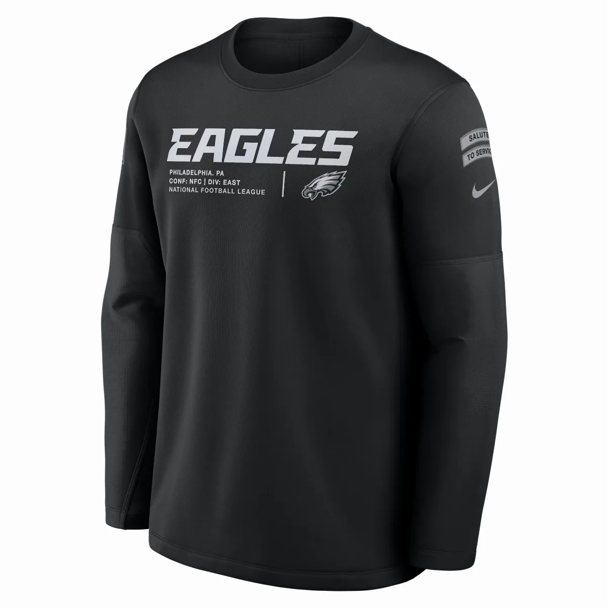 Philadelphia Eagles Salute to Service Sideline Coaches NFL Pullover Crew by Nike