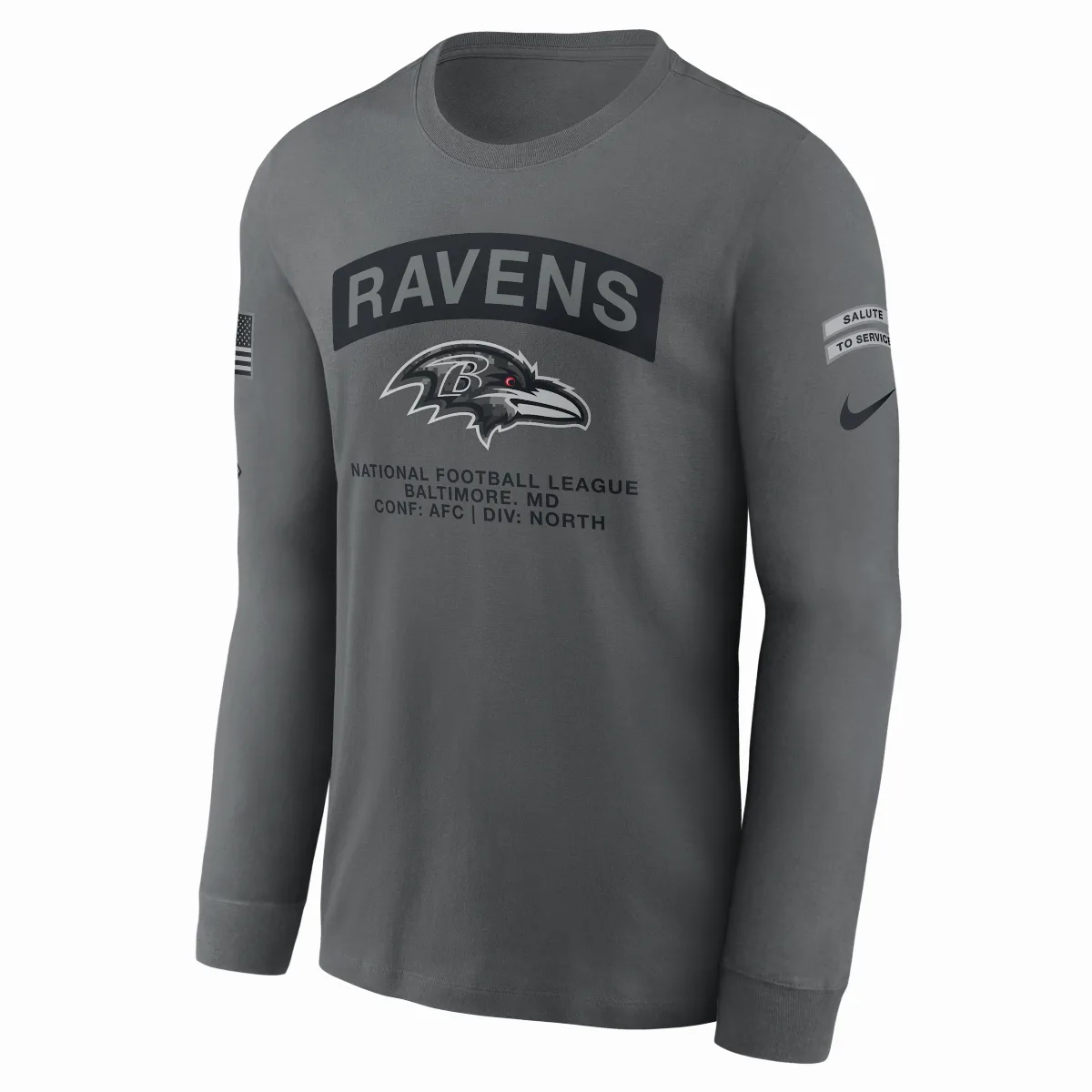 Baltimore Ravens Salute to Service NFL Long-Sleeve T-Shirt by Nike