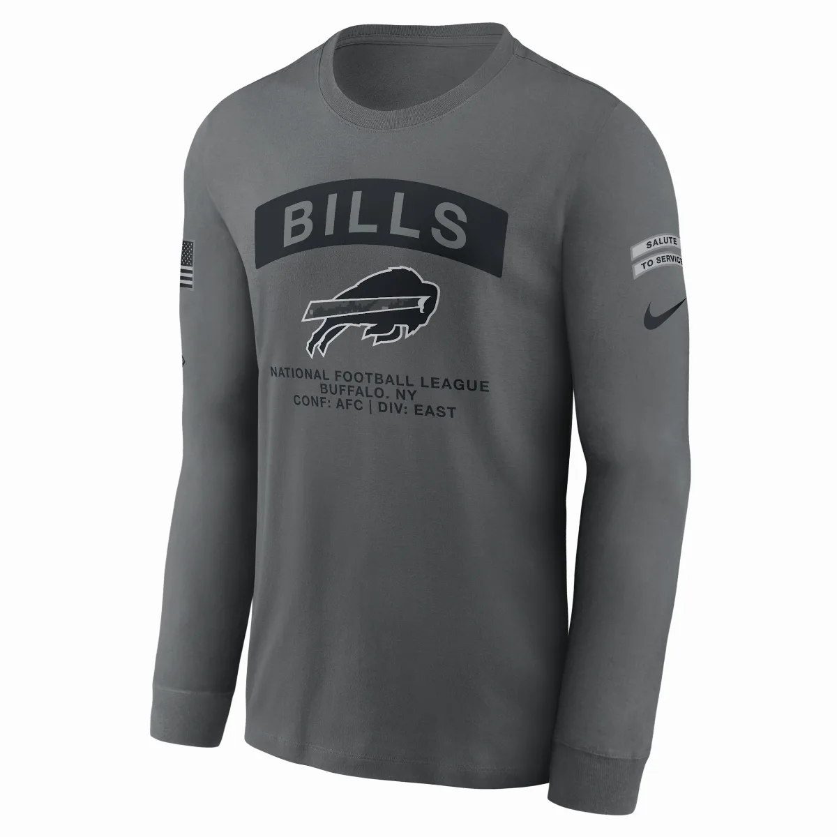 Buffalo Bills Salute to Service NFL Long-Sleeve T-Shirt by Nike