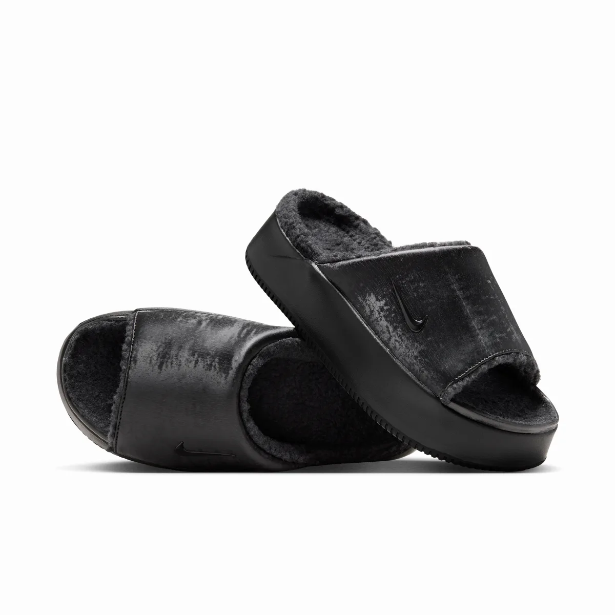 Calm Elevation SE Faux Fur Slides by Nike