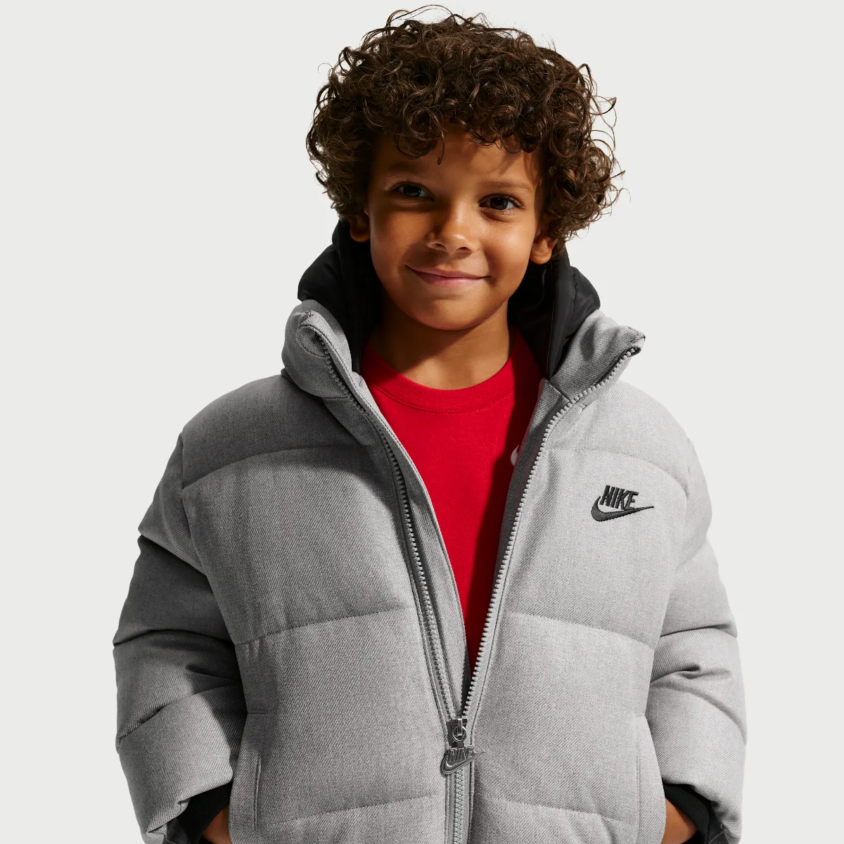 Heathered Twill Puffer Jacket by Nike