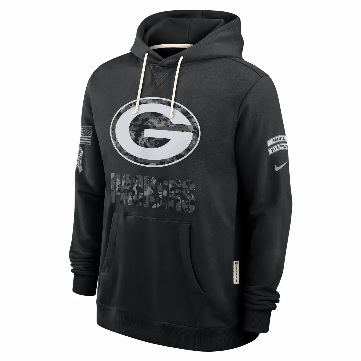 Green Bay Packers Salute to Service Sideline Dri-FIT NFL Pullover Hoodie by Nike