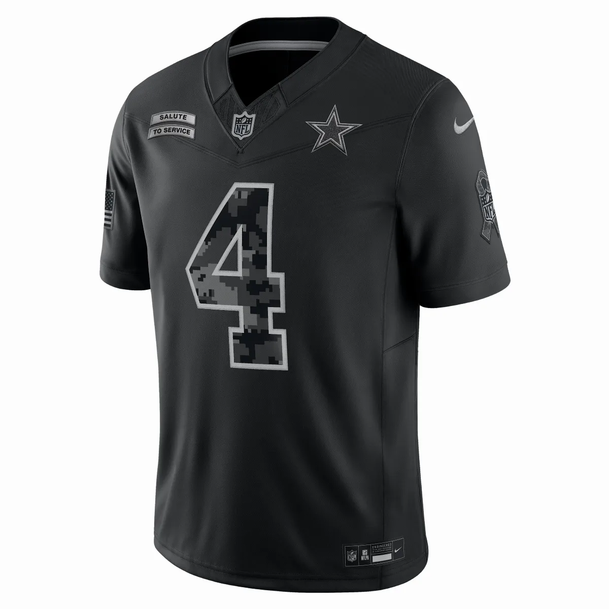 Dak Prescott Dallas Cowboys Salute to Service Dri-FIT NFL Limited Jersey by Nike