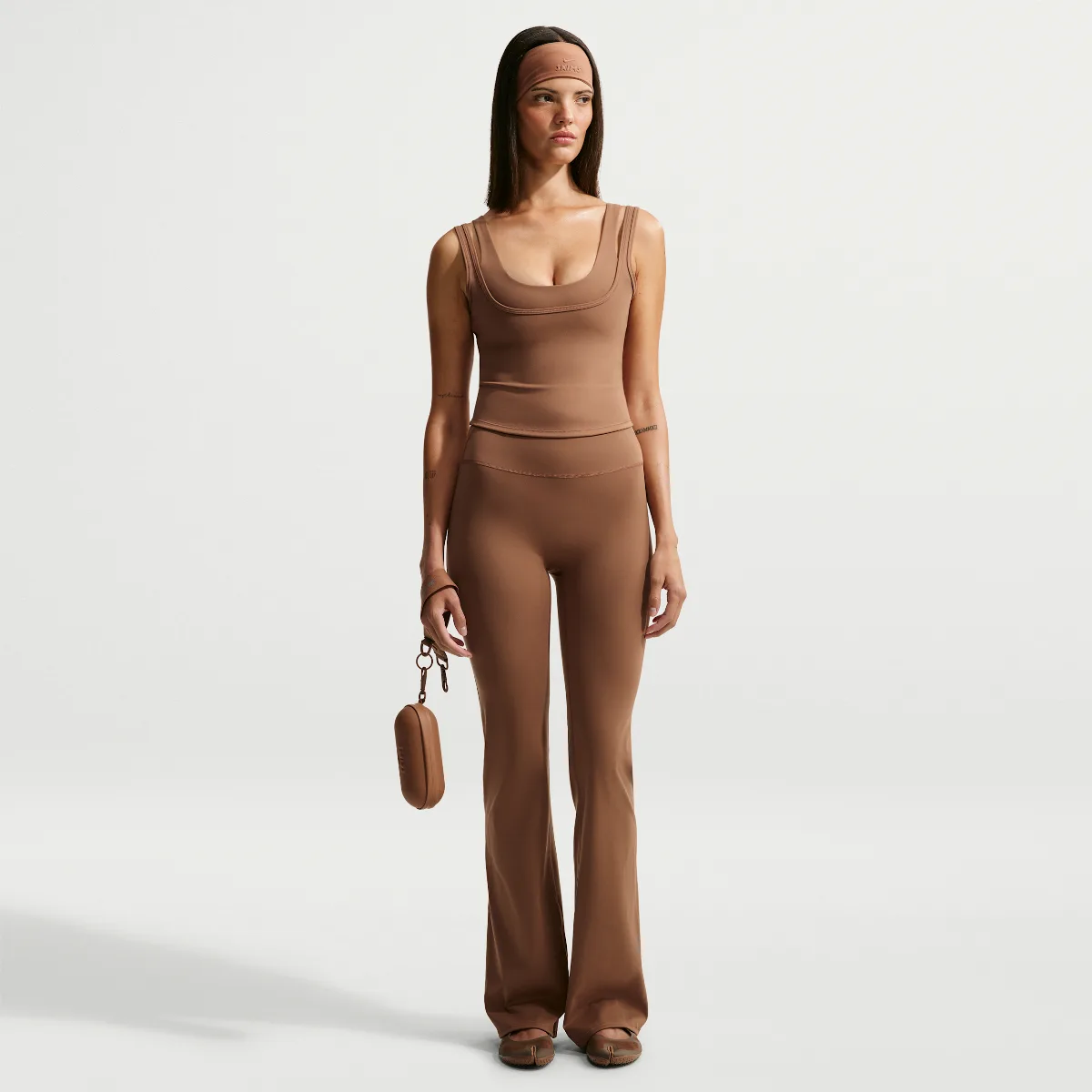 Nike SKIMS Matte High-Waisted Slim Flared Leggings by Nike