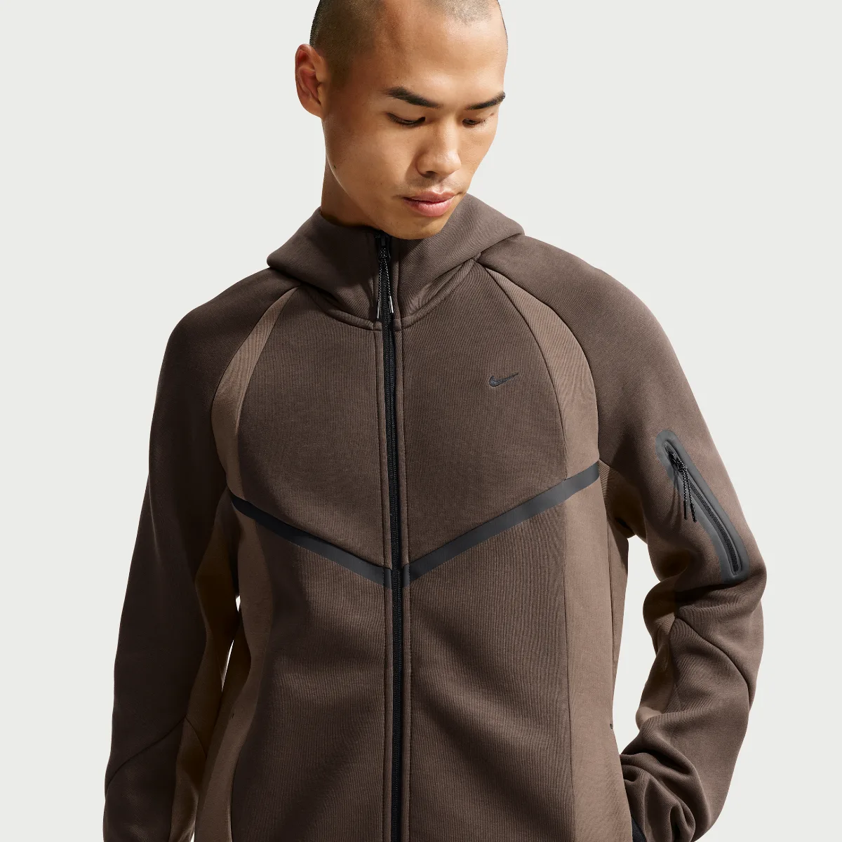 Tech Color-Block Full-Zip Fleece Windrunner Jacket by Nike