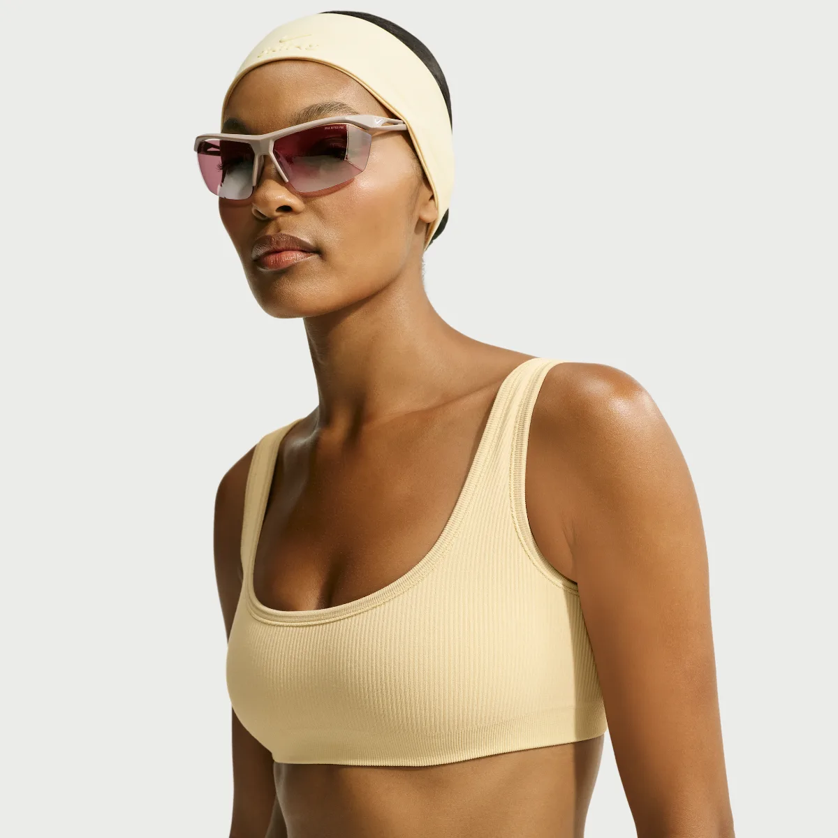 Nike SKIMS Ribbed Seamless Micro-Scoop Bra by Nike