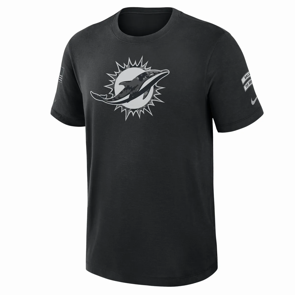 Miami Dolphins Salute to Service Slub Dri-FIT NFL T-Shirt by Nike