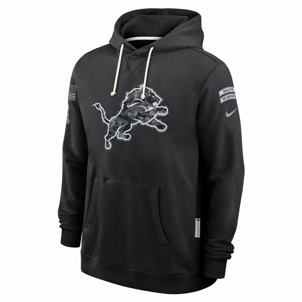 Detroit Lions Salute to Service Sideline Dri-FIT NFL Pullover Hoodie by Nike