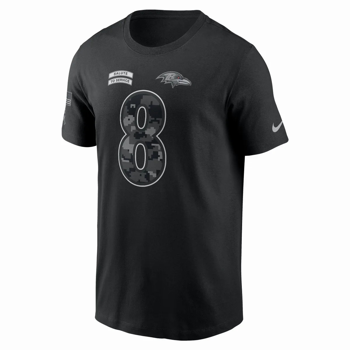 Lamar Jackson Baltimore Ravens Salute to Service NFL T-Shirt by Nike