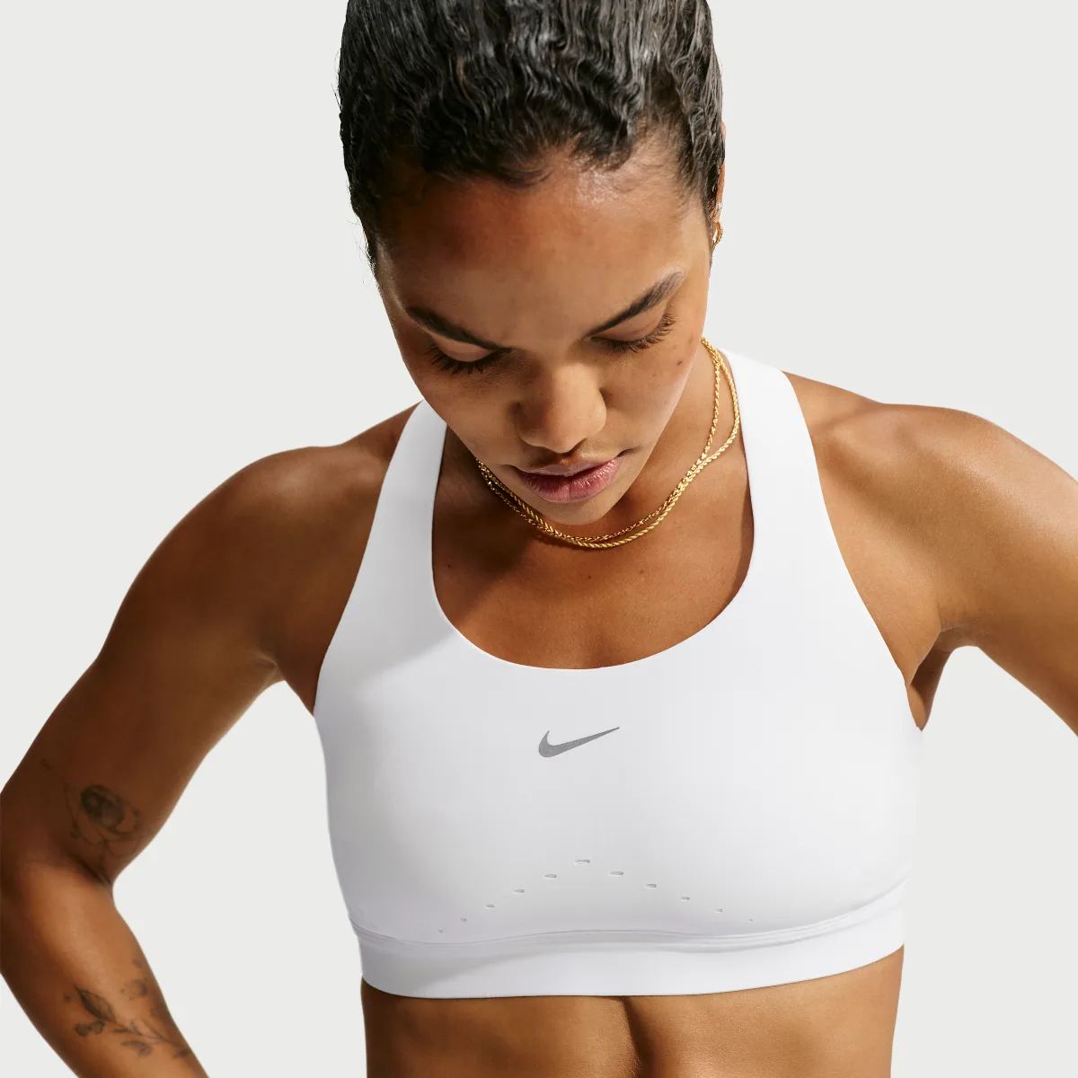 Swift High-Support Lightly Lined Sports Bra by Nike
