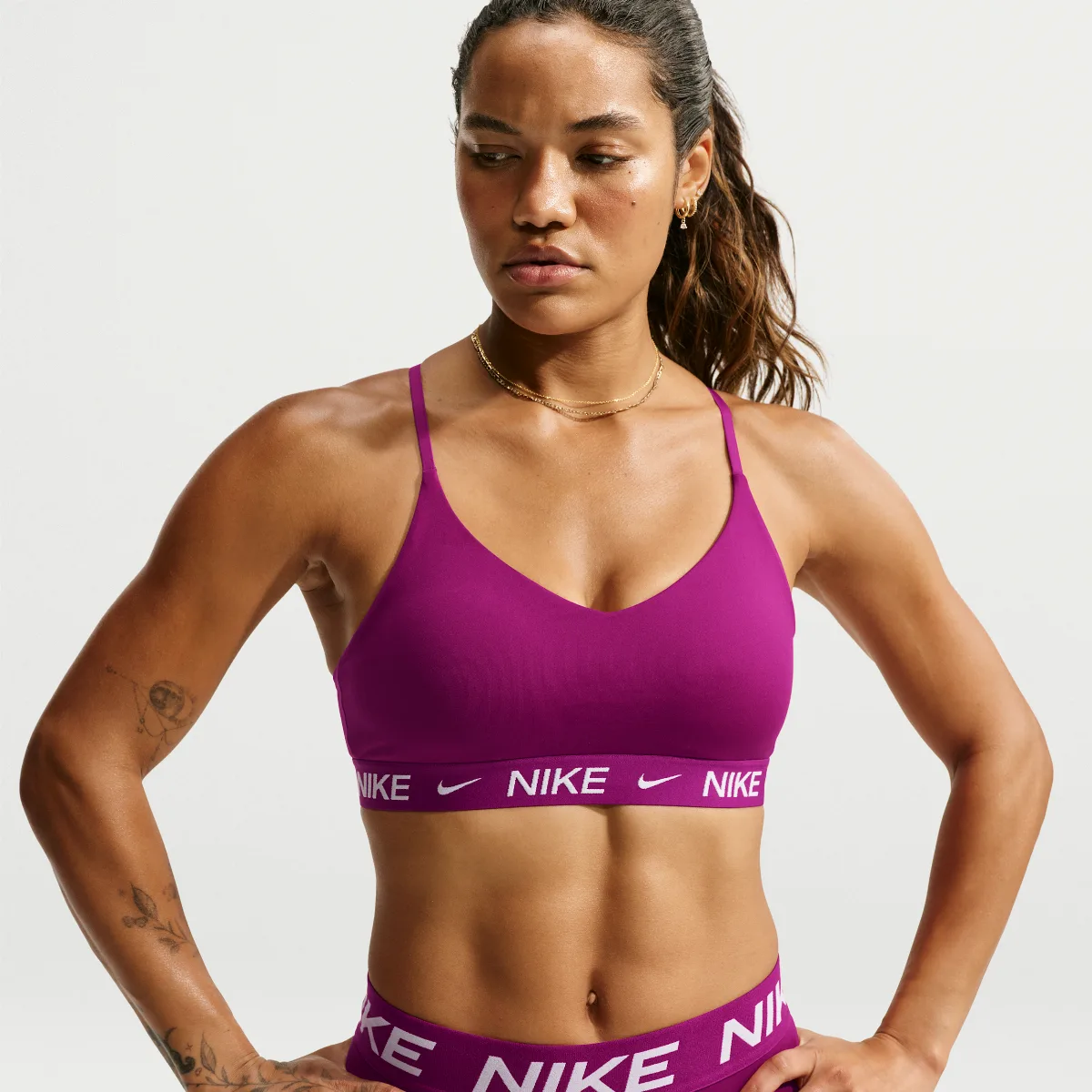 Indy Light Support Padded Adjustable Sports Bra
