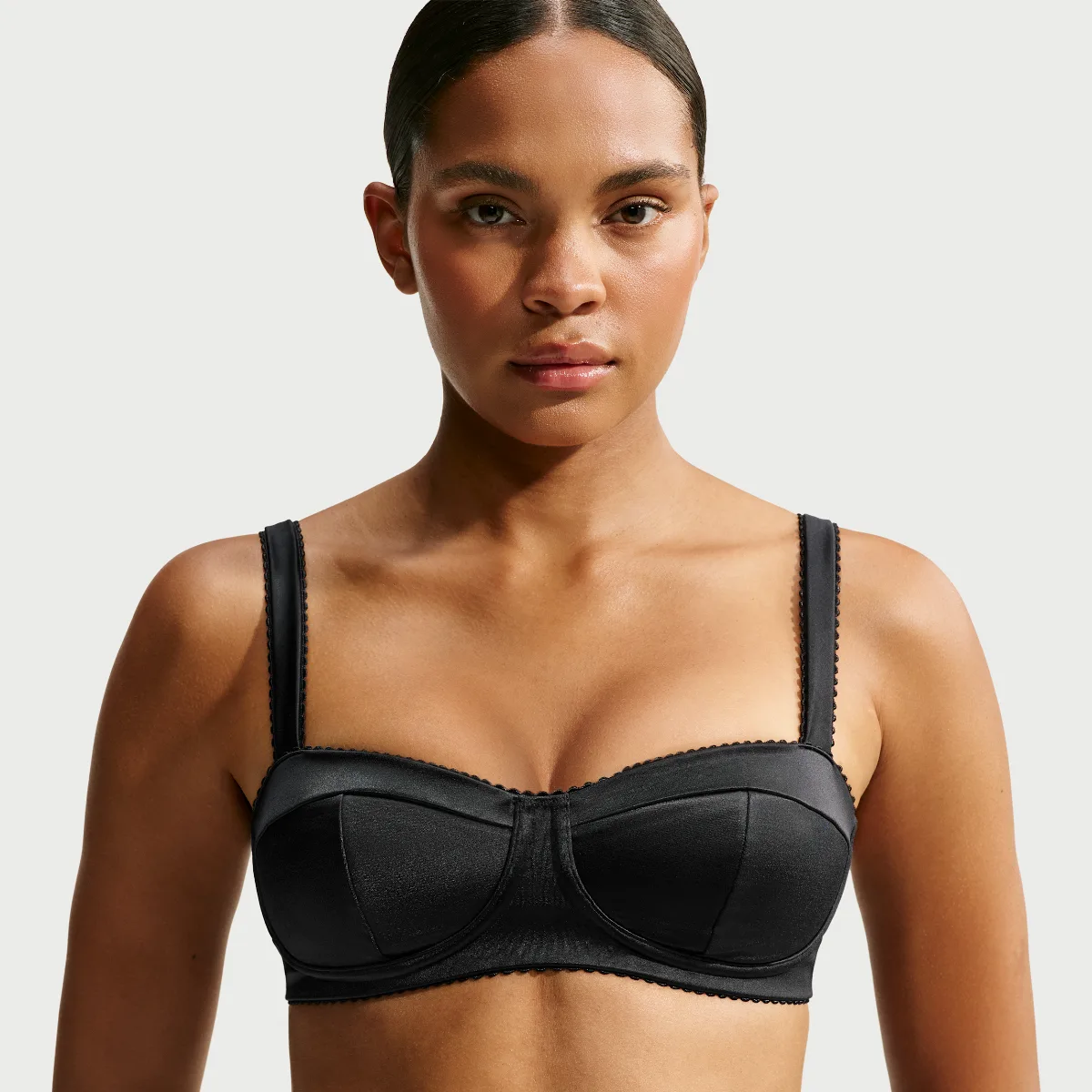 Nike x SKIMS Satin Shine Padded Picot Sports Bra by Nike