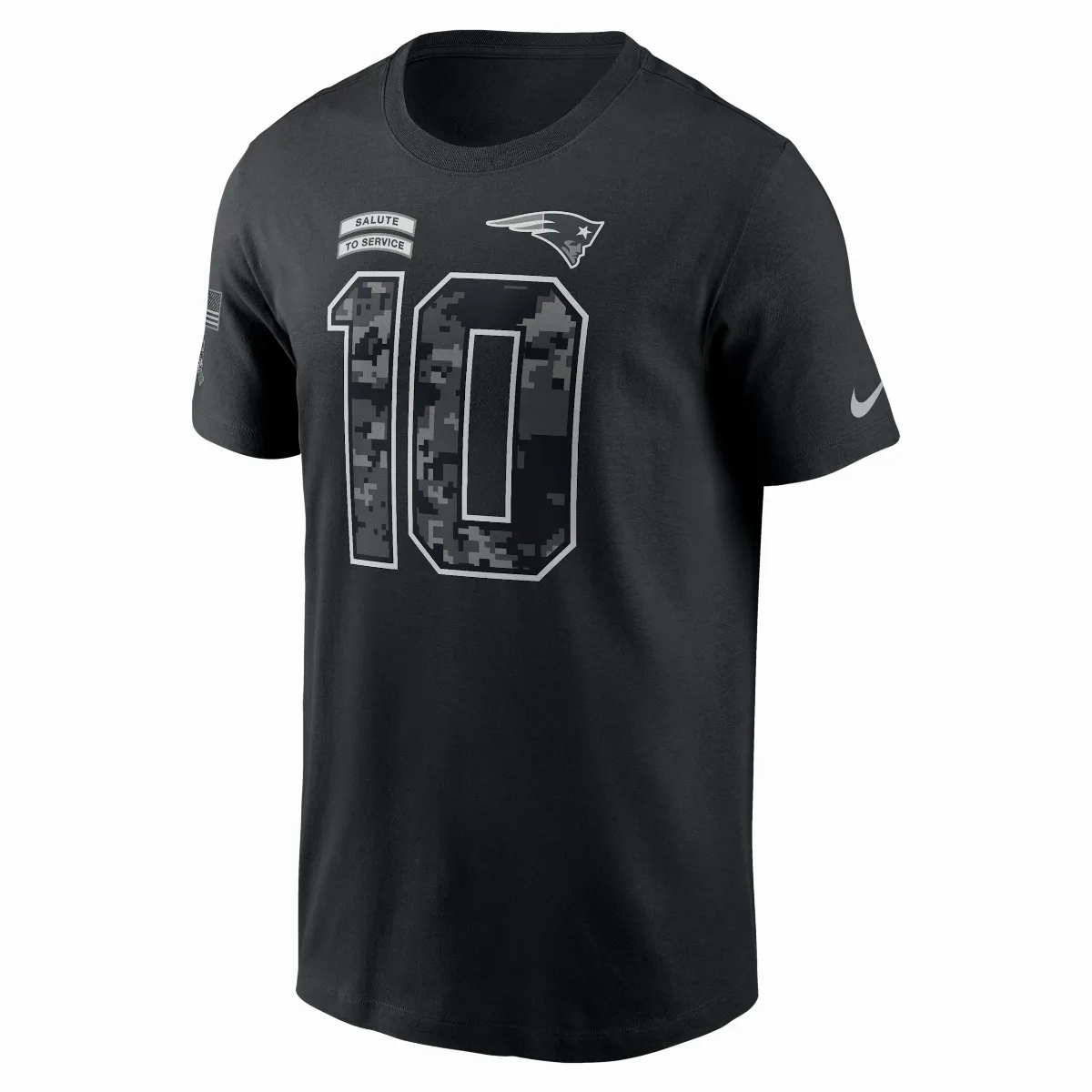 Drake Maye New England Patriots Salute to Service NFL T-Shirt by Nike