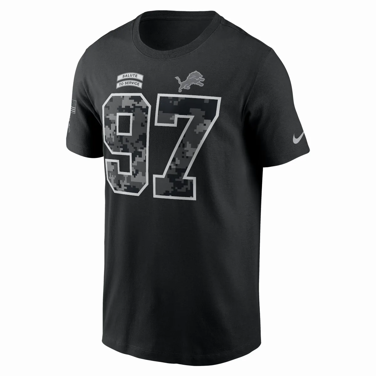 Aidan Hutchinson Detroit Lions Salute to Service NFL T-Shirt by Nike