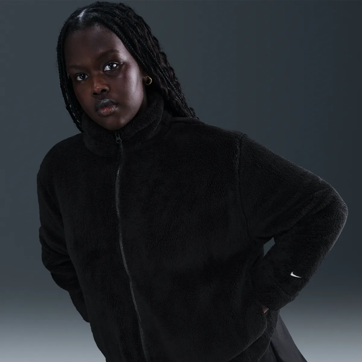 Sportswear Essential High-Pile Fleece Jacket by Nike