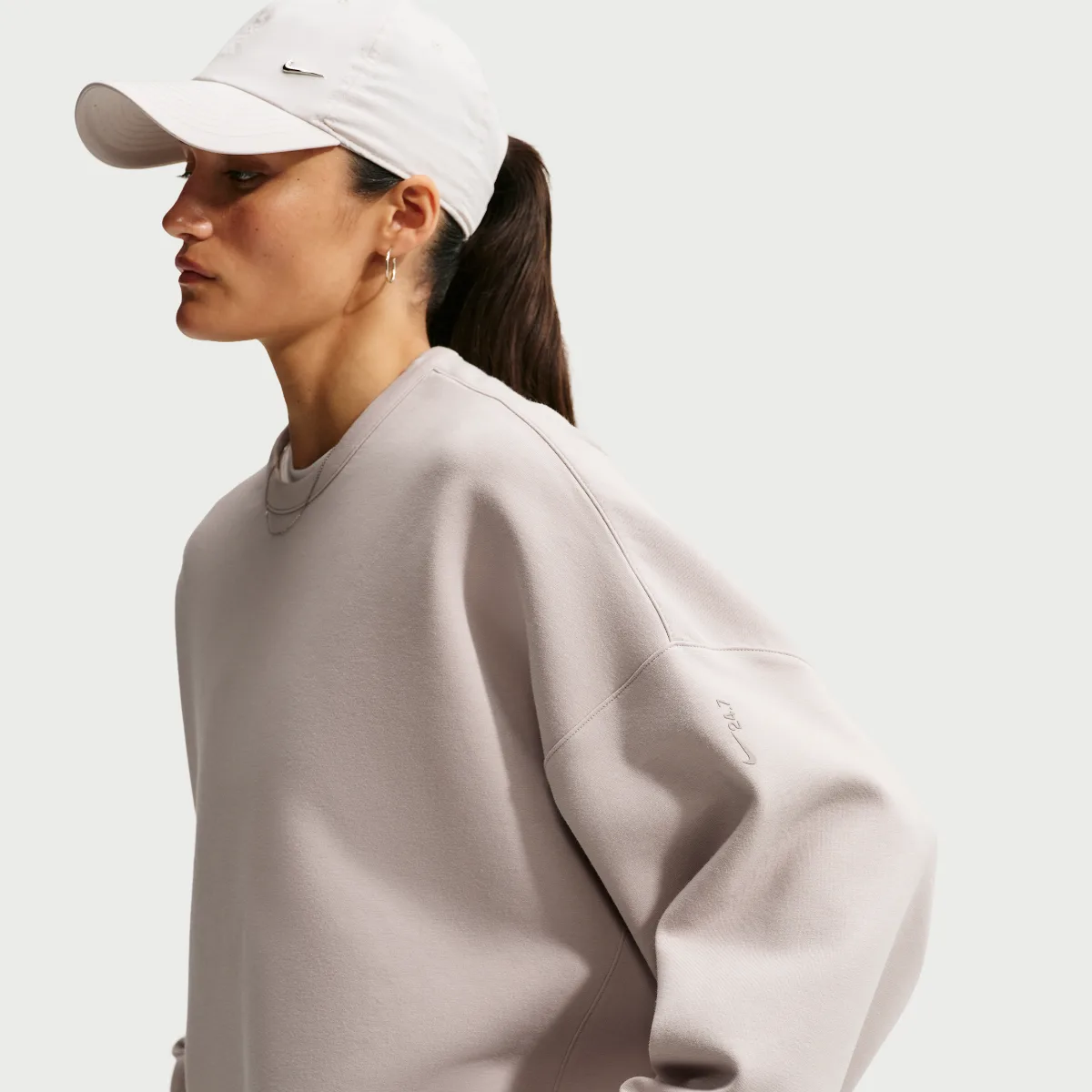 24.7 ImpossiblySoft Dri-FIT Oversized Crew-Neck Top by Nike