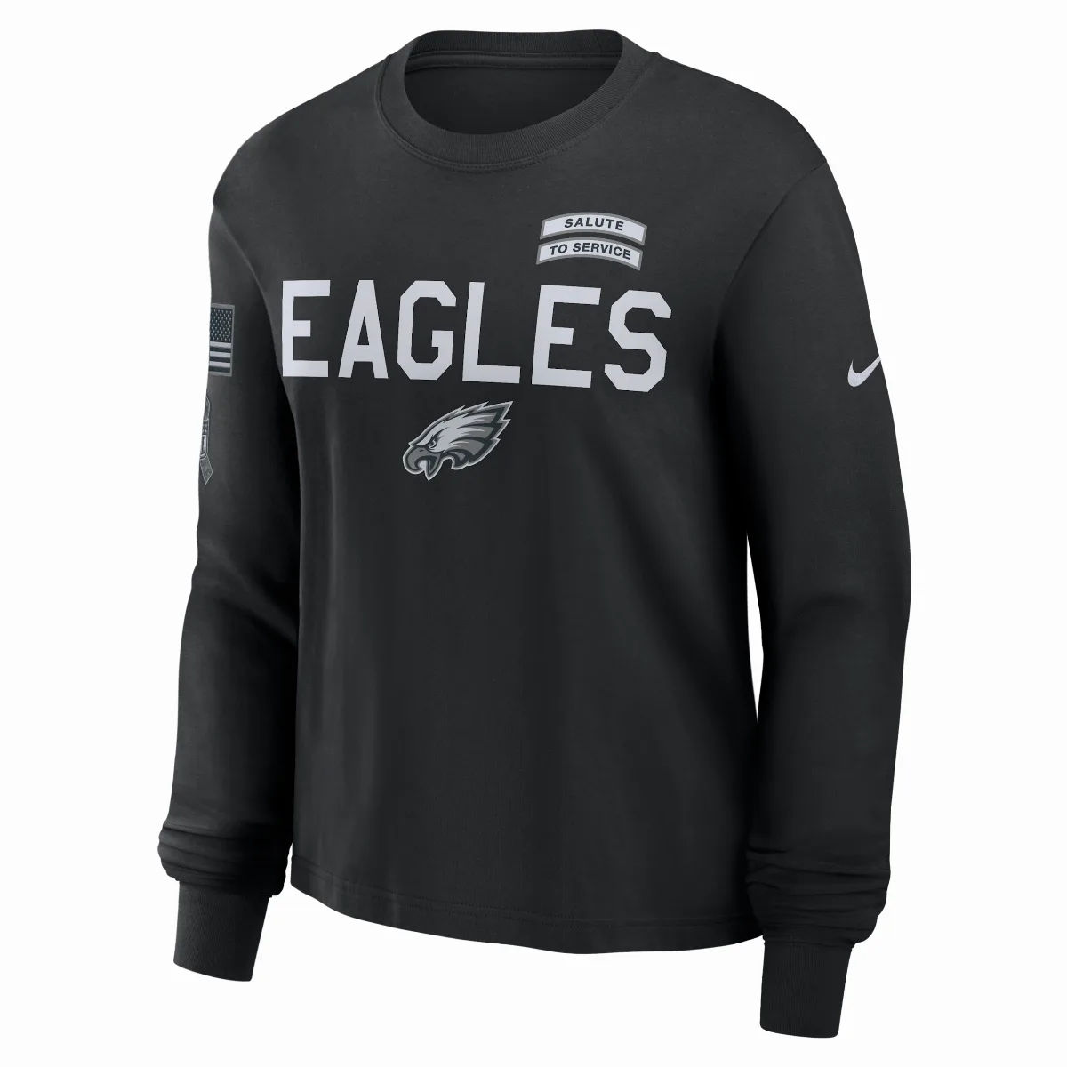 Philadelphia Eagles Salute to Service Sideline Dri-FIT NFL Long-Sleeve T-Shirt by Nike