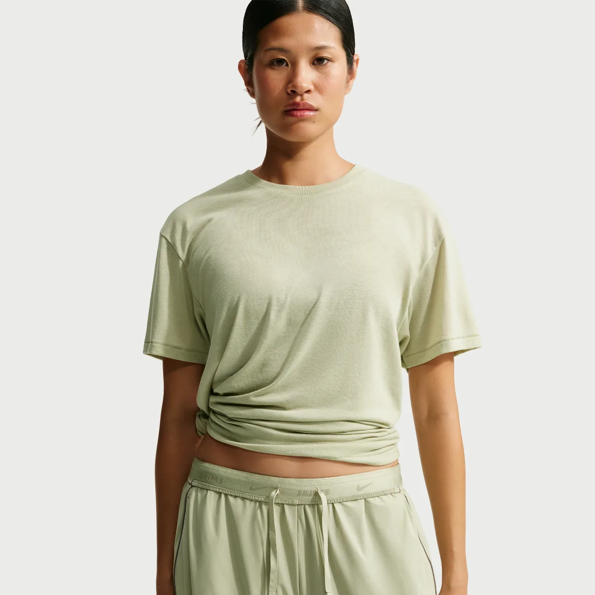 Nike SKIMS Performance Cotton Blend Oversized Short-Sleeve Top by Nike